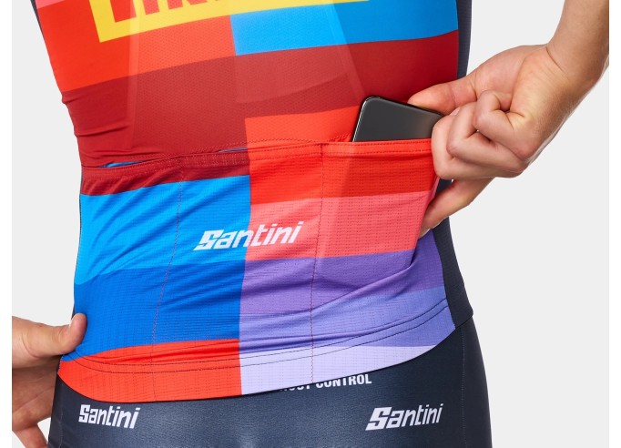 Santini Trek Factory Racing Men's Team Replica Cycling Jersey