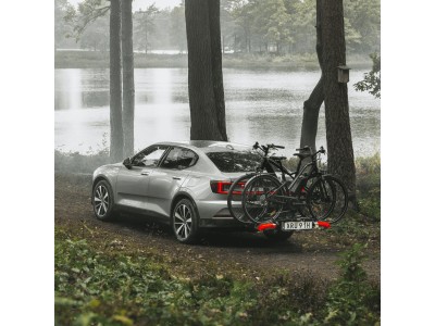 Platform towbar bike rack foldable Thule Epos 3-bike