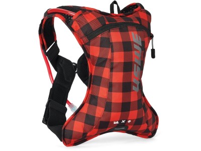 Hydration backpack USWE Outlander Bike 2L - Flannel Red/Black