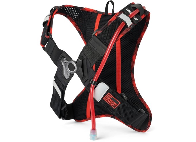 Hydration backpack USWE Outlander Bike 2L - Flannel Red/Black