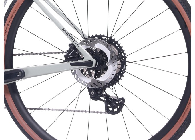 Gravel bike Superior XR 9.7 GR Gloss Grey / Racing Yellow