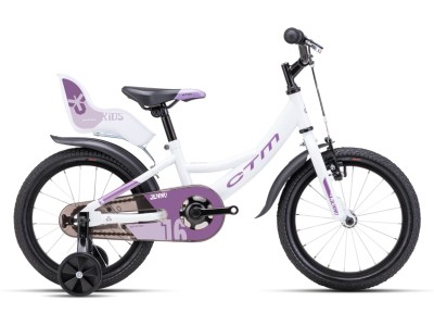 Kids bicycle CTM Jenny white/purple