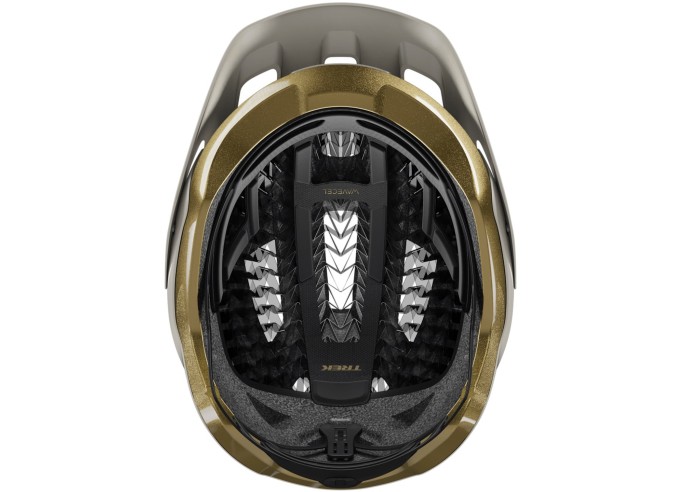 Šalmas Trek Quantum WaveCel Era White/Old Style Gold