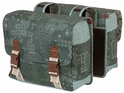 Basil Bohème double bag, 35L, forest green