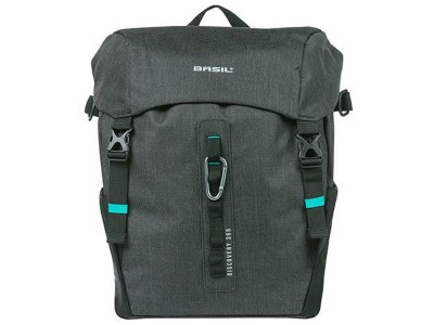 Basil Discovery 365D single pannier bag L, 20L, black melee