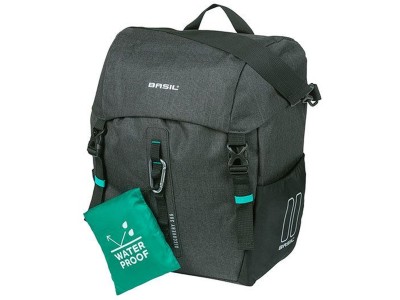 Basil Discovery 365D single pannier bag L, 20L, black melee