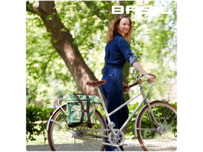 Basil Ever-Green bicycle daypack, 14-19L, sandshell beige