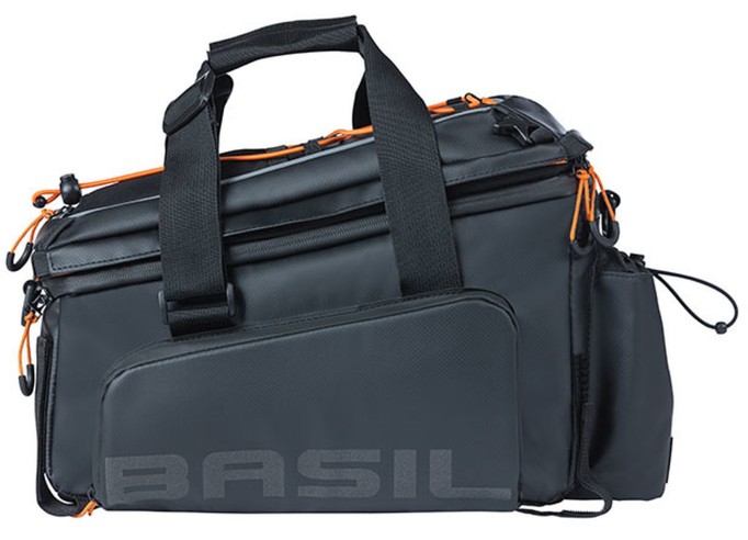 Bagažinės krepšys Basil Miles Tarpaulin trunkbag XL Pro, 9-36L, black orange