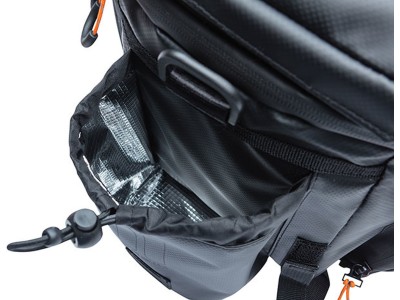 Bagažinės krepšys Basil Miles Tarpaulin trunkbag XL Pro, 9-36L, black orange