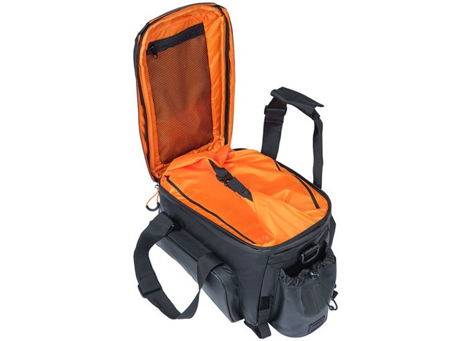 Bagažinės krepšys Basil Miles Tarpaulin trunkbag XL Pro, 9-36L, black orange