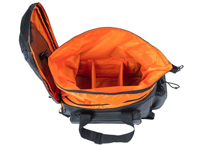 Bagažinės krepšys Basil Miles Tarpaulin trunkbag XL Pro, 9-36L, black orange
