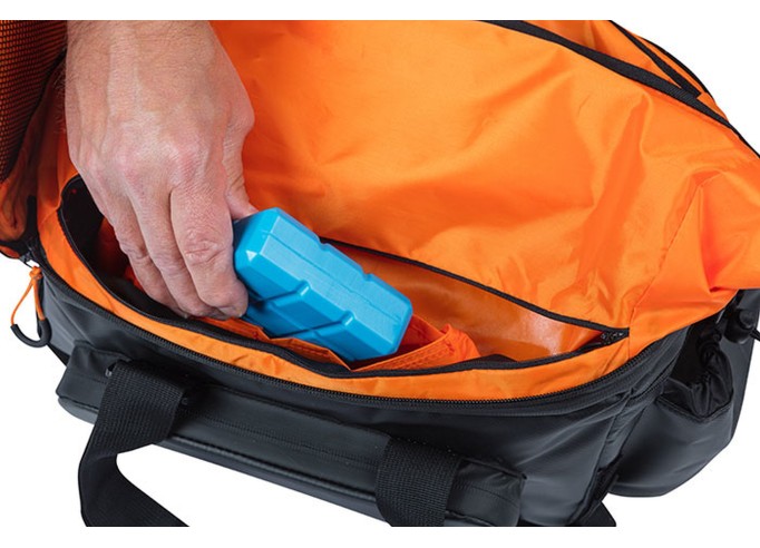 Bagažinės krepšys Basil Miles Tarpaulin trunkbag XL Pro, 9-36L, black orange