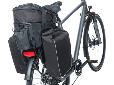 Basil Miles Tarpaulin trunkbag XL Pro, 9-36L, black orange