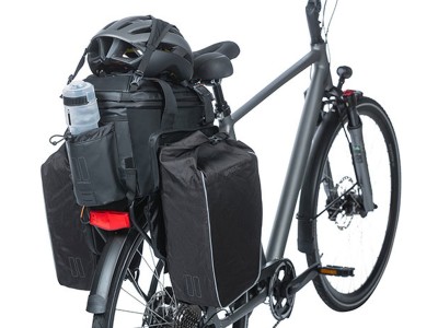 Basil Miles Tarpaulin trunkbag XL Pro, 9-36L, black orange