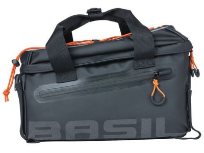Basil Miles Tarpaulin trunkbag, 7L, black orange