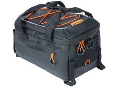 Basil Miles Tarpaulin trunkbag, 7L, black orange