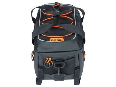 Basil Miles Tarpaulin trunkbag, 7L, black orange