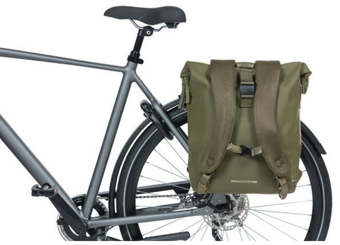 Bagažinės krepšys Basil SoHo bicycle backpack Nordlicht, 17L, moss green