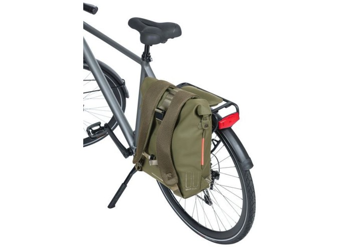 Bagažinės krepšys Basil SoHo bicycle backpack Nordlicht, 17L, moss green