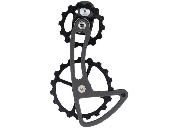 CYCLINGCERAMIC Oversized Derailleur Cage for Shimano Dura Ace 9250 / Ultegra 8150 | black
