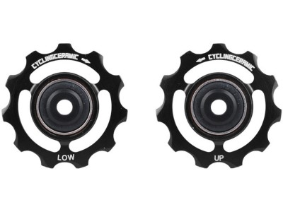 CYCLINGCERAMIC Pulleys for Shimano Dura Ace 9250 / Ultegra 8150 12-speed | black