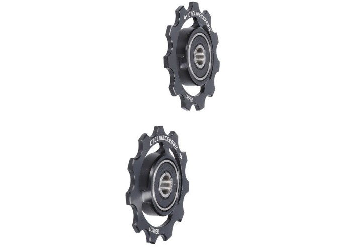 CYCLINGCERAMIC Pulleys for Shimano Dura Ace 9250 / Ultegra 8150 12-speed | black
