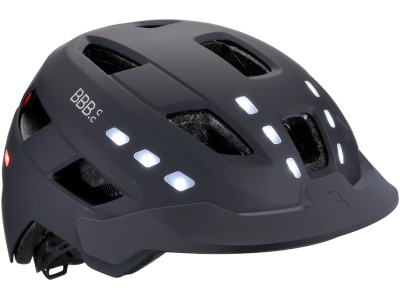 Šalmas BBB BHE-162 District Led black