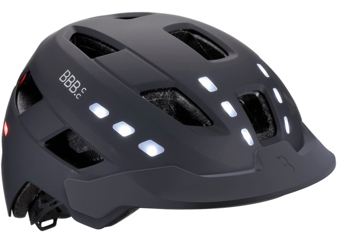 Šalmas BBB BHE-162 District Led black