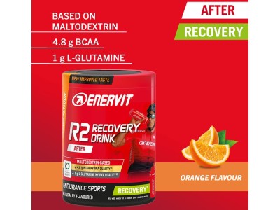 Enervit Sport R2 Recovery Drink Powder, Orange, 400g 2