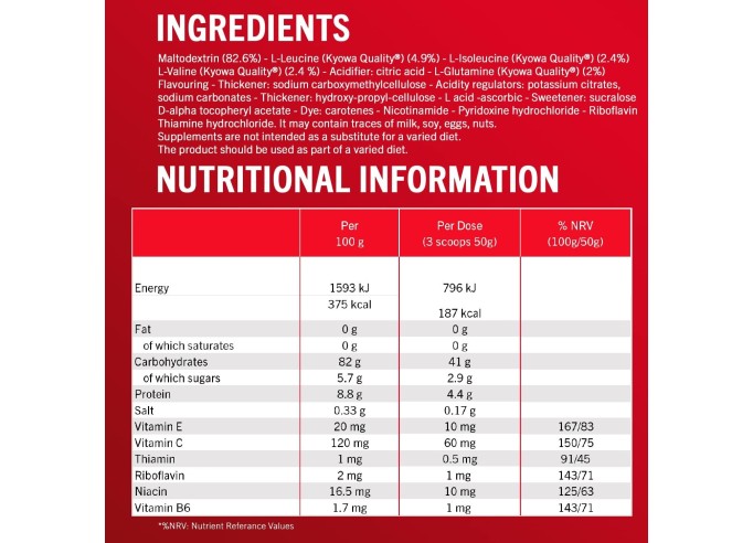 Enervit Sport R2 Recovery Drink Powder, Orange, 400g