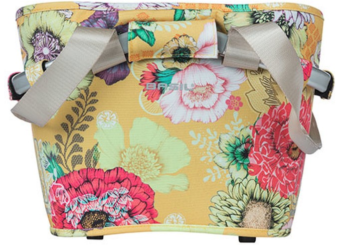 Basket Basil Bloom Field carry all front basket KF, 15L, yellow