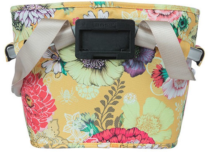Basket Basil Bloom Field carry all front basket KF, 15L, yellow