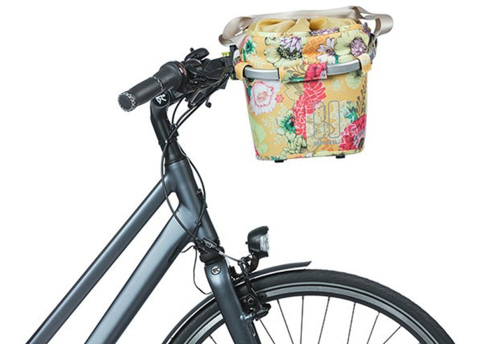 Basket Basil Bloom Field carry all front basket KF, 15L, yellow
