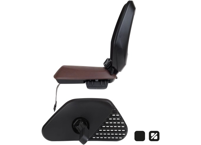 Child seat on carrier Bobike ONE Junior black/dark brown