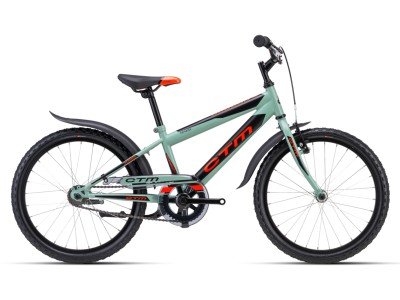 CTM Scooby 1.0 grey green/neon red vaikiškas dviratis