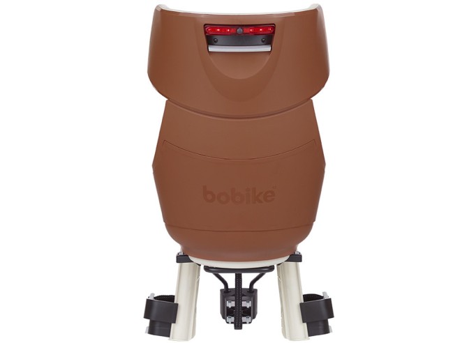 Child seat on frame Bobike Exclusive Tour plus Cinnamon Brown with LED