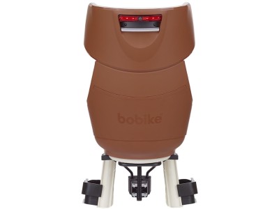 Child seat on frame Bobike Exclusive Tour plus Cinnamon Brown with LED