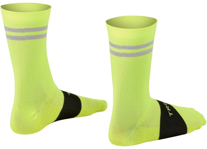 Socks Trek Race Reflective Crew Cycling Radioactive Yellow