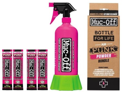 Muc-Off Punk Powder Bike Cleaner (4 Pack) + Bottle for Life