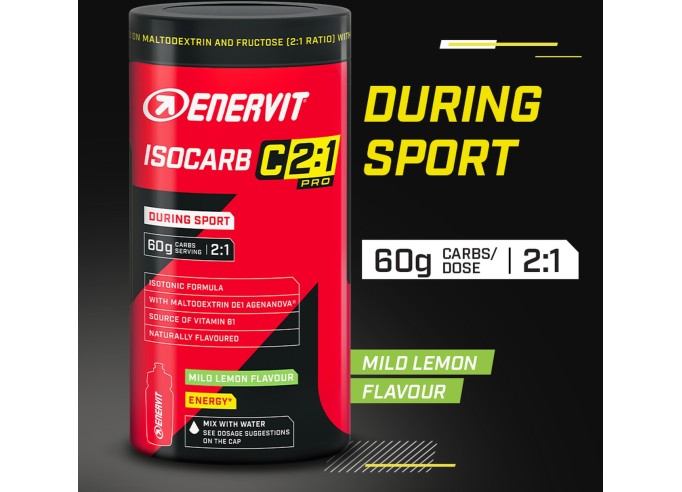 Enervit Isocarb 2:1 lemon izotoninis gėrimas, 650g