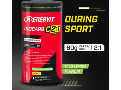 Enervit Isocarb 2:1 lemon izotoninis gėrimas, 650g