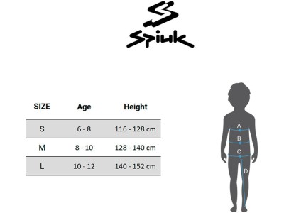 Pants SPIUK Anatomic Kid Black/White