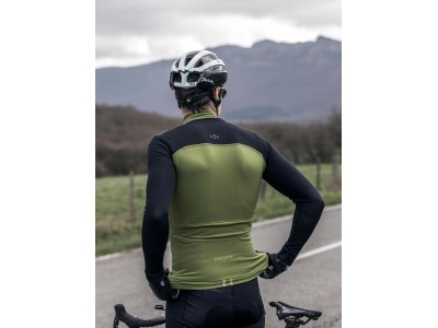 Warm jersey SPIUK Profit Cold&Rain man green
