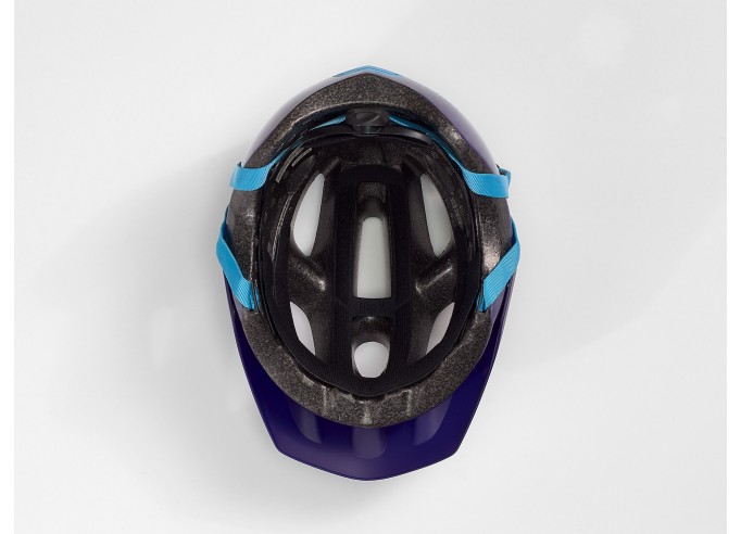 Bontrager Tyro vaikiškas dviratininko šalmas, Purple Abyss/Azure