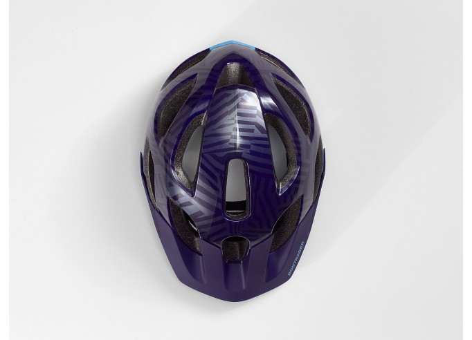 Bontrager Tyro Youth Bike Helmet Purple Abyss/Azure