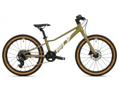 Kids bike Superior FLY 20 DB Matte Olive Metallic/Hologram Chrome