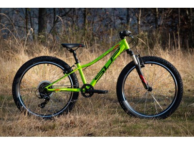 Superior Racer XC 24'' vaikiškas dviratis, Matte lime/Black/Red