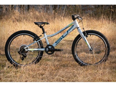 Kids bike Superior Racer XC 20 Gloss White/Blue/Neon Yellow 2