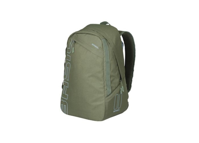 Basil Flex bicycle backpack, 17L, forest green