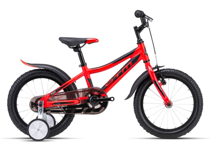 Kids bicycle CTM Foxy matt neon red